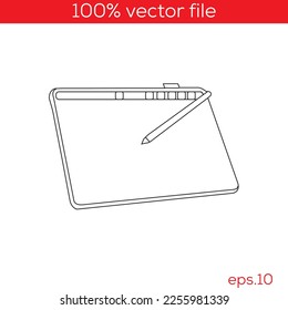 Digital Graphics Drawing Tablet, 4 Touch Keys 100% vector file -2023