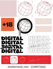 digital graphics pac glich style 
