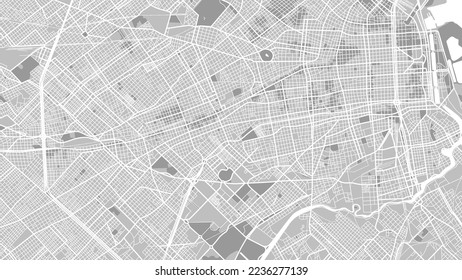 Digital gray map of buenos aires. Vector map which you can resize how you want to.