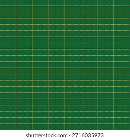 Fondo verde digital con líneas de rejilla amarilla uniformemente espaciadas que forman celdas cuadradas para uso de diseño y diseño
