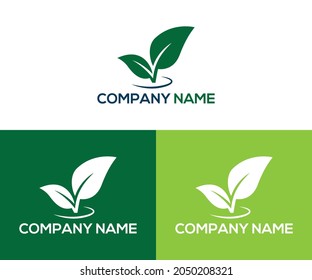Diseño del logotipo de la hoja verde digital. Salud de cuatro hojas
