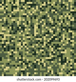 Digital green seamless camo vector