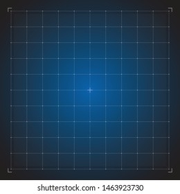 Digital grid hud, digital blueprint