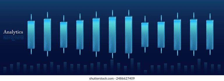 Digital growth graph chart on technology blue background. Chart, diagram, research, audit, planning, statistics, management, infographic, data analysis, Financial literacy. Stock market