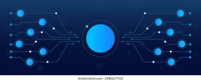 Gráfico de crecimiento digital sobre fondo azul de la tecnología. Gráfico, diagrama, investigación, auditoría, planificación, estadísticas, gestión, infografía, análisis de datos, alfabetización financiera. Mercado de valores