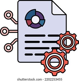 Digital growth statistics Concept, disk space analyzer Vector Icon Design, Cloud Processing Symbol, Computing Services Sign, Web Services and Data Center stock illustration