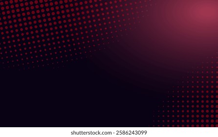 The digital halftone pattern consisting a deep blue background. abstract design creates a futuristic and stylish aesthetic, making it suitable for technology, digital art.