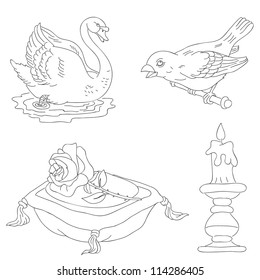 Digital hand, drawn stamps