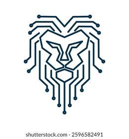 the digital a head lion