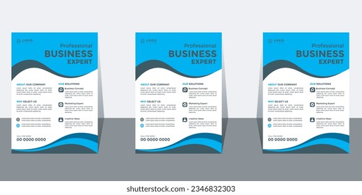 Digital Headline marketing best services expert business design flyer editable template