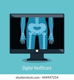 digital healhcare isolated icon design, vector illustration  graphic 