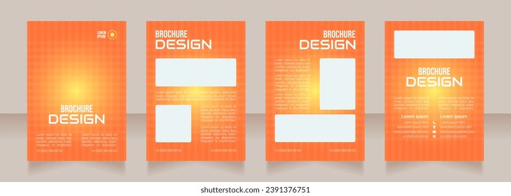 Digital health center blank brochure design. Template set with copy space for text. Premade corporate reports collection. Editable 4 paper pages