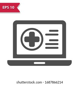 Digital Healthcare. Professional, pixel perfect icon, EPS 10 format.