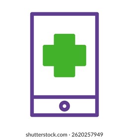 Digital healthcare solution showcasing mobile application for telemedicine access