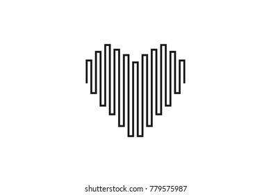 Digital Heart vector