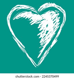 digital heart-shaped brush painting is suitable for any love-themed design