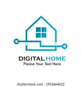 Digital Home Logo Template Illustration Stock Vector (Royalty Free ...