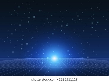 Fondo de imagen digital y horizonte
