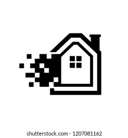 Digital House Logo Template Design, Creative Symbol, Icon