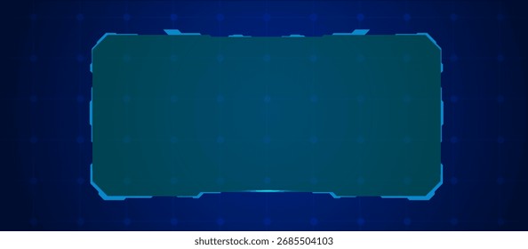 Digital HUD Technology Menu UI Elements