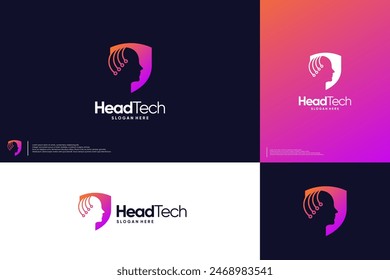 digital human, artificial technology, science, logo design inspiration.