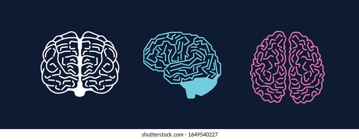 Digital human brain with computer circuit board.