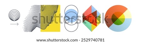 Digital human head constructing from cubes. Technology and robotics concept. Voxel art. Art composition. Abstract transparency geometrical background. 3D vector for presentation, poster or brochure. 
