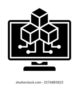 Digital Icon Element For Design