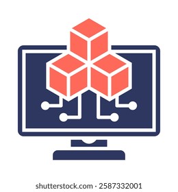 Digital Icon Element For Design