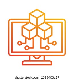 Digital Icon Element For Design