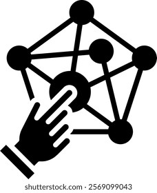 Digital Icon Glyph Vector Illustration