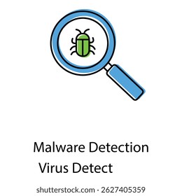 Digital Icon Representing Malware Virus Detection And Cybersecurity Intrusion Prevention