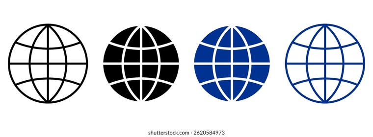 Digital Icon Set Multiple Style Vector Illustration