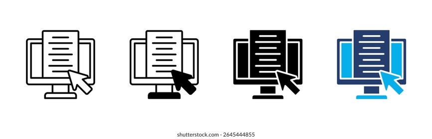 Digital icon sheet multiple style collection