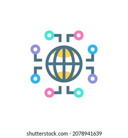 Digital icon in vector. Logotype