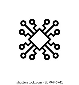 Digital icon in vector. Logotype