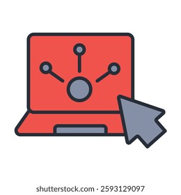 digital icon. vector.Editable stroke.linear style sign for use web design,logo.Symbol illustration.