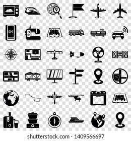 Digital icons set. Simple style of 36 digital vector icons for web for any design