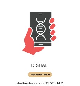 digital icons  symbol vector elements for infographic web