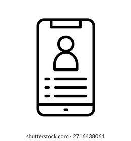 Icono de esquema de identificación digital Ilustración vectorial