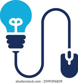 Digital Idea Icon Element For Design