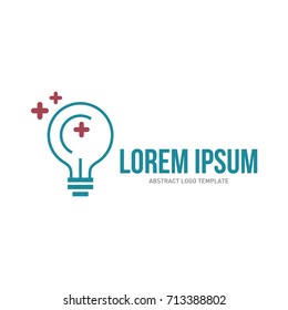 Digital idea logo, abstract idea logo