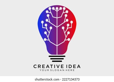 Digital Idea Logo Template Design Vector