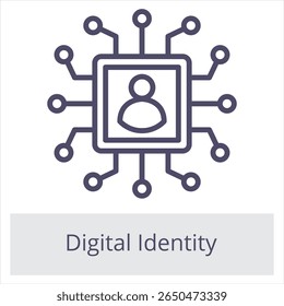 Elemento Identidades Digitais Para Elemento Gráfico De Design