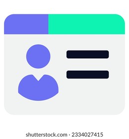 Digital Identity Icon kann für uiux, web, app, Infografik usw. verwendet werden