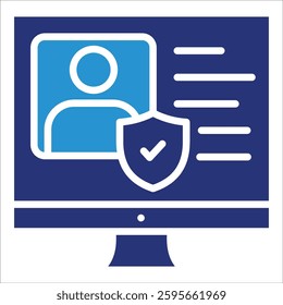 Digital Identity Icon Element For Design