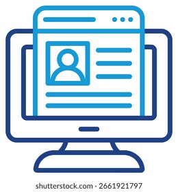 Elemento De Ícone De Identidade Digital Para Design