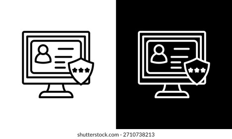 Identidad digital con diseño de conjunto de iconos