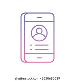 Icono de identidad digital Vector ilustración de stock