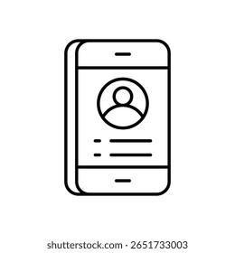 Icono de identidad digital Vector ilustración de stock